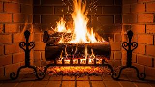 Cozy Christmas Night Ambience with Crackling Fireplace for Calm Sleep and Winter Comfort