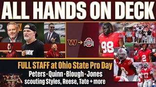 ALL HANDS ON DECK 🚨 Commanders FULL STAFF at Ohio State Pro Day | Which Buckeyes do we target?