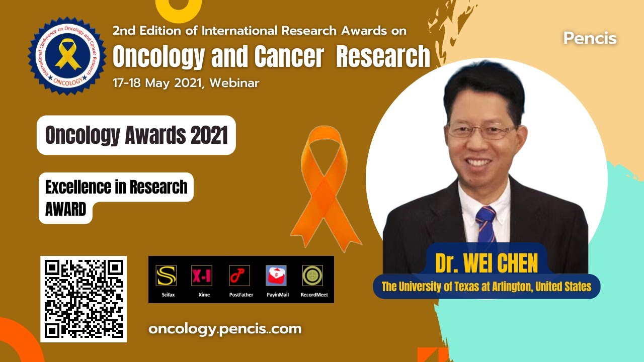 Prof. Wei Chen, The University of Texas at Arlington, United States, Excellence in Research Awards