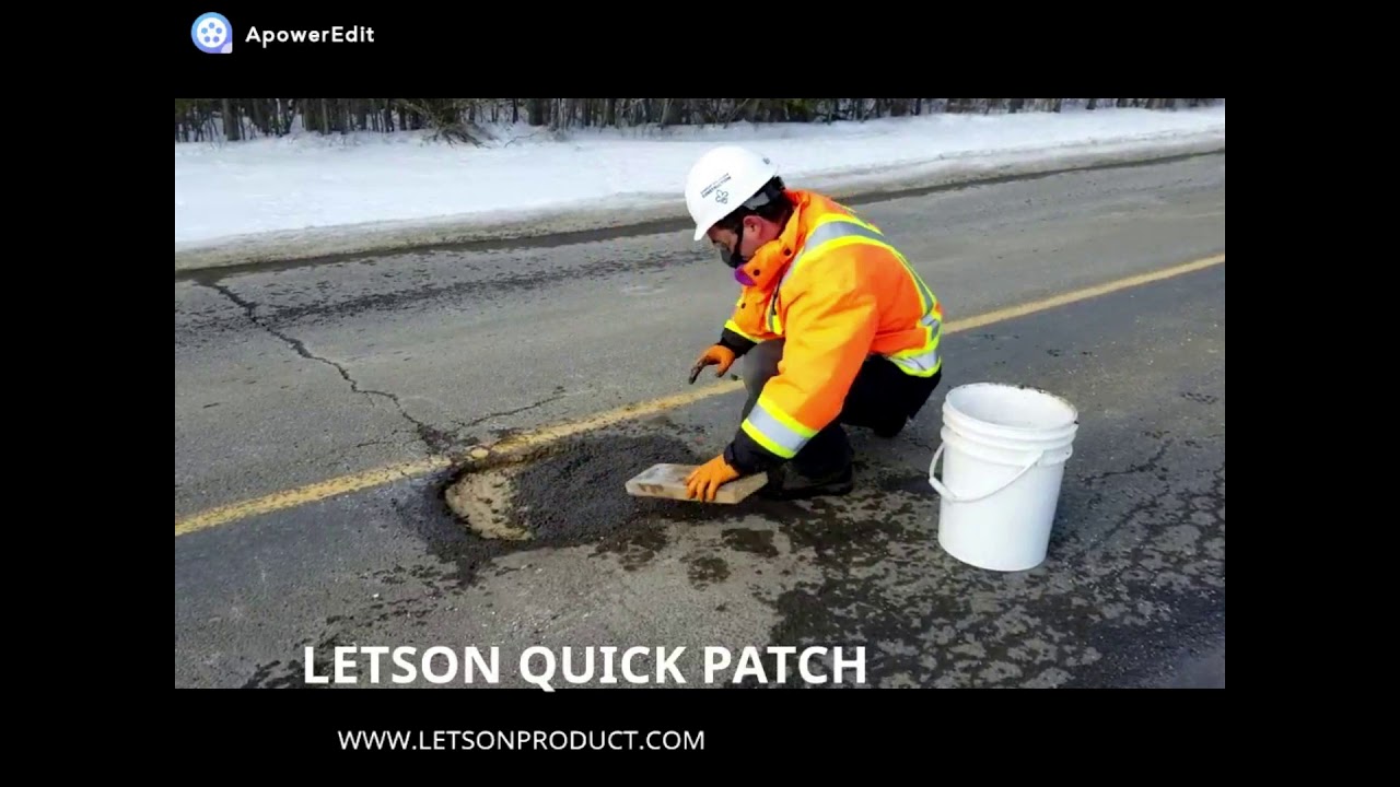 Pothole repair product: letson quick patch is a fast repair product for ...