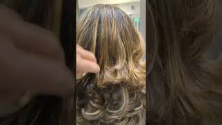 #highlights #golden #blonde #with #layer #haircut multi layer feather haircut butterfly haircut