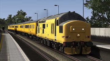 Train Simulator 2020 Network Rail 97303 & 97302 pass Tamworth High Level with 1Q97