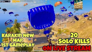 20 SOLO KILLS || New KARAKIN MAP || Live Stream Highlights || PUBG Mobile screenshot 3