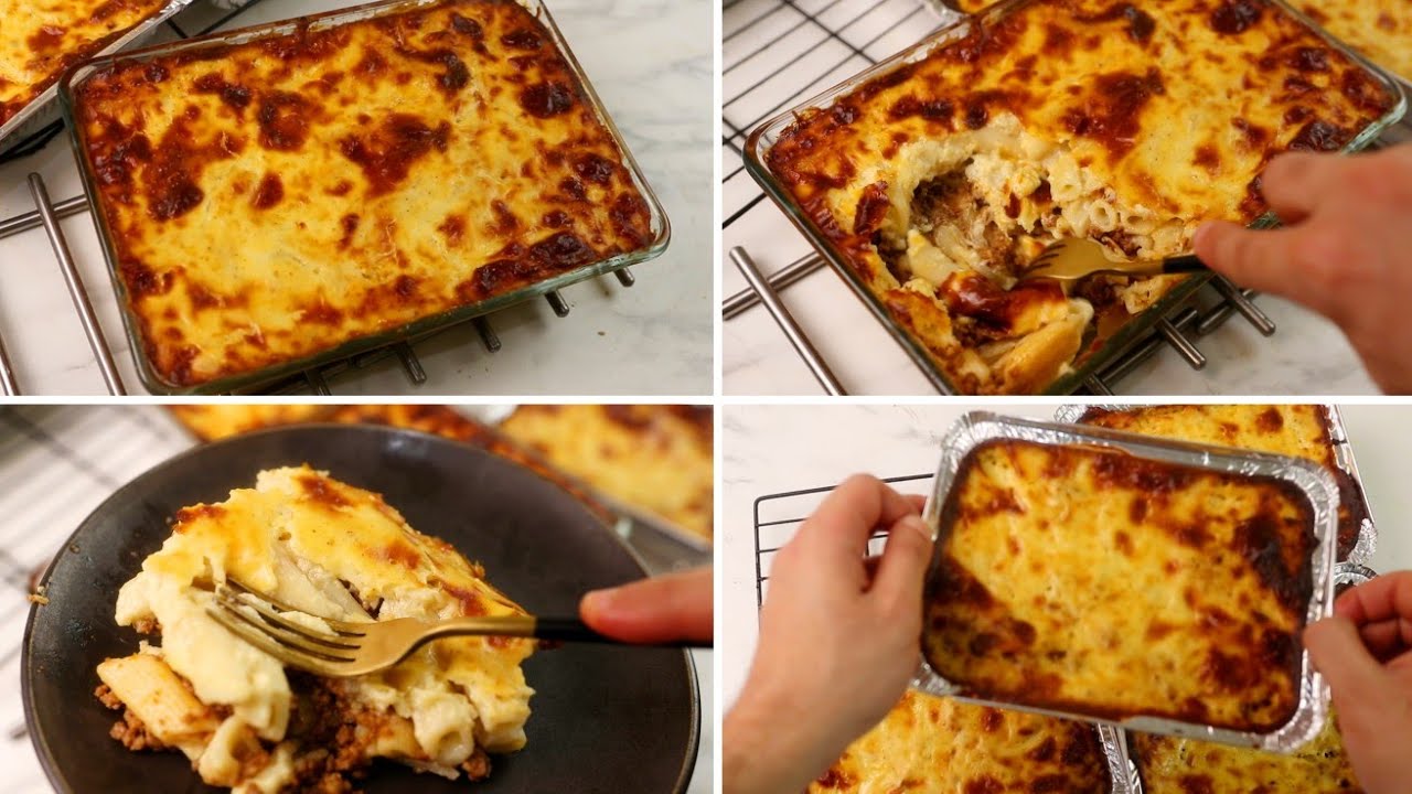 اقسم بالله ‼️ماهتجربوا مكرونة بشاميل زي دي ده السر من الحاتي نفسه في معلقة سحرية وسر اللون بدون جبن!