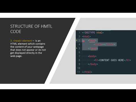 HTML Programming - HTML Elements syntax and structure