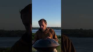 Handpan morning with sunrise 🌅 #birds #hangdrum #handpan #yogamusic #music