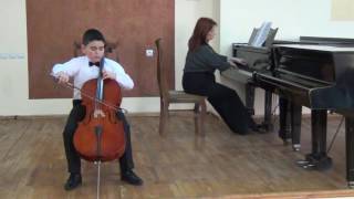 Алекс Григорян,виолончель , 2 класс : Вивальди, Поппер