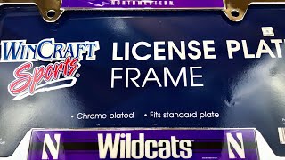 Northwestern University Wildcats Chrome Metal License Plate Frame by Wincraft