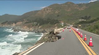 Part of California's Highway 1 collapses