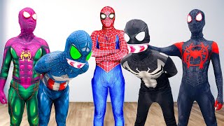 SUPERHERO's Story || Rescue BLUE SPIDER-MAN From BAD-HERO TEAM...?? ( Action, Funny... )