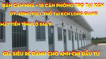 Bán gấp dãy phòng trọ giá rẻ kế bên khu công nghiệp Long Giang, Tiền Giang