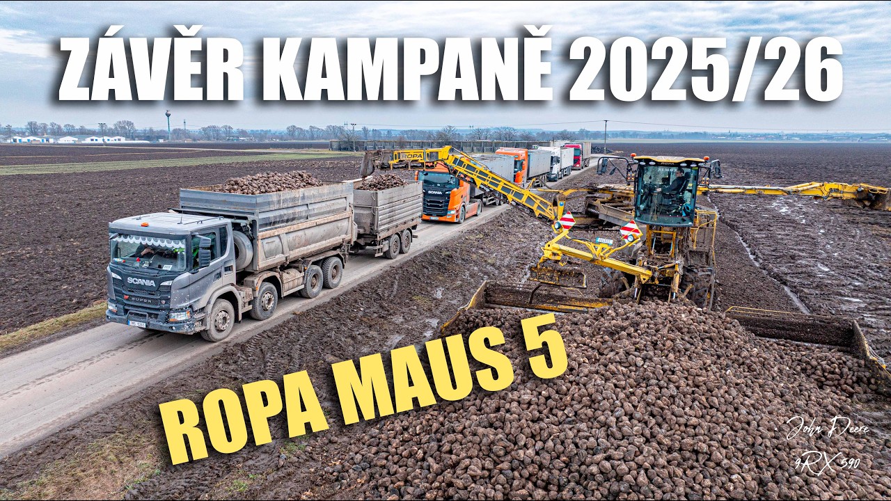 Závěr kampaně Ropa MAUS 5 | Nakládka pro cukrovar Litovel | VAPAS