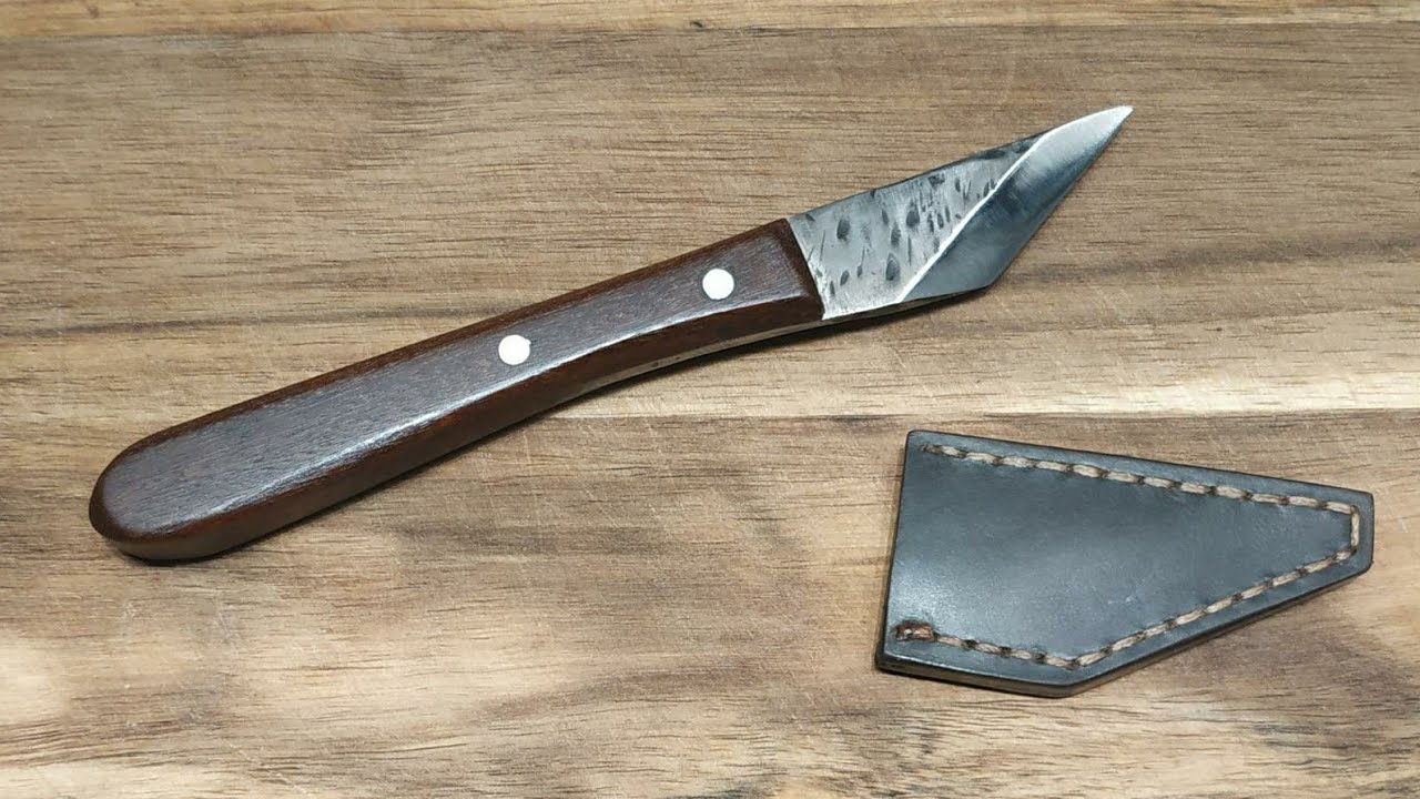 Kiridashi knife from an old bearing, using basic tools