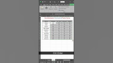 How to Use RANDBETWEEN Formula & Paste Special in Excel | Quick Excel Tips for Beginners #exceltips