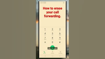 How to erase your call forwarding.