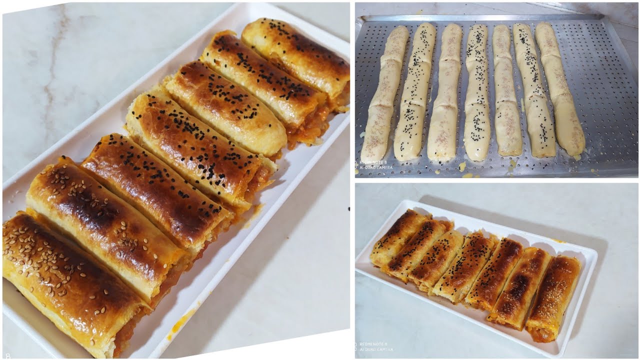 انساي البوراك والبيتزا وجربي هذ الوصفة معمرة بالبنة بوراك تركي مورق ومقرمش