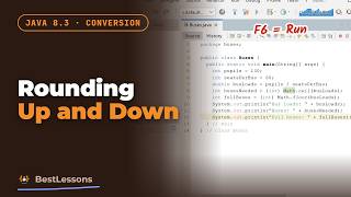 Java 8.3 - Rounding Up and Down: Math.ceil and Math.floor