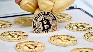 กระบวนการผลิต Bitcoin ทองคำบริสุทธิ์ 99.99% โรงงานผลิตทองคำที่ยอดเยี่ยมของเกาหลี