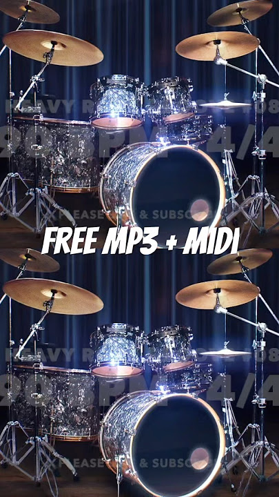 Heavy Rock Drum Groove #08 - 90 BPM | FREE DOWNLOAD | MP3   MIDI