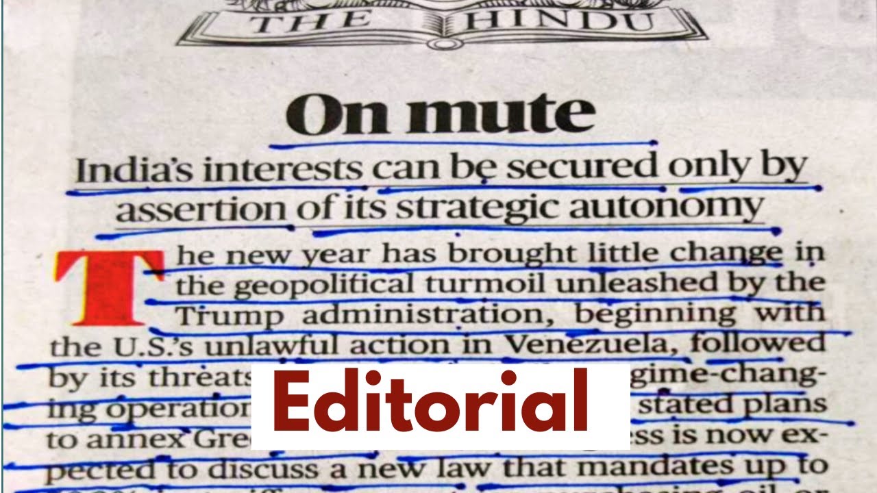 The Hindu Editorial video / Editorial Translation / The Hindu Newspaper Reading Videos/
