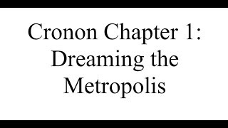 Cronon Chapter 1 Lecture