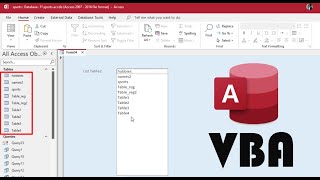 MS Access VBA Tutorial 🚀 | Populate ListBox with All Tables (Forms)