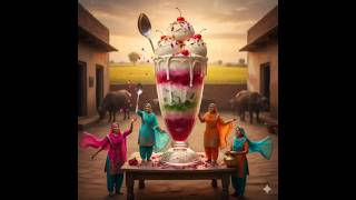 Tiny Women Make Huge Falooda 🥛🌈#shorts #ai #viral