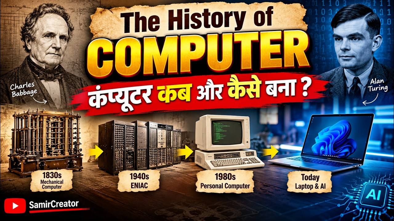 The history of computer कंप्यूटर कब और कैसे बना ? - YouTube