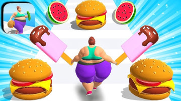 Fat 2 Fit Game All Levels Mobile Gameplay iOS,Android Walkthrough Update Body Race 3D120 121ZASDF