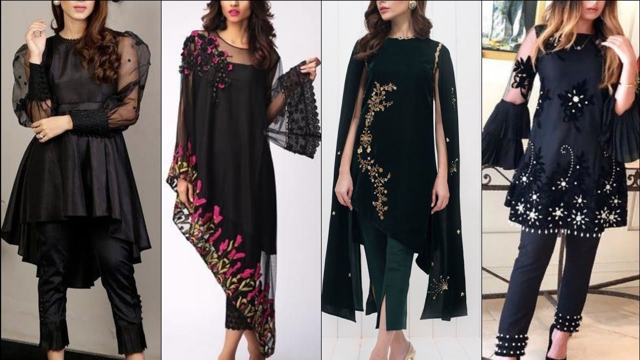All New Top 50+ Black Suit/Kurti Design Ideas | Net Suit/Anarkali/Plain Kurti/Frock Suit Designs