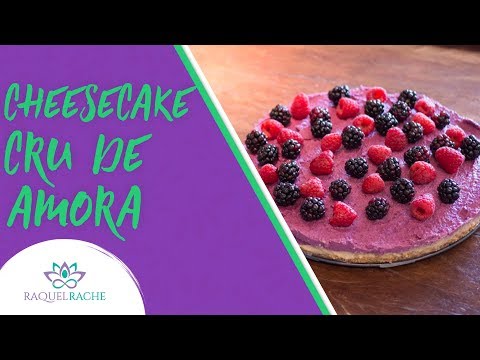 Cheesecake de Banana e Amora | Crudívoro, Vegano e sem Glúten