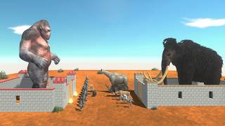 Boss Goro vs Boss Mammoth - Animal Revolt Battle Simulator