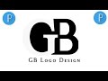 GB Logo Design On Android Phone | GB Logo Design in Pixellab | Pixellab Logo Tutorials