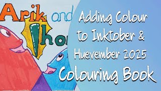 Colour Along Huevember 2025 Colouring Book Cover