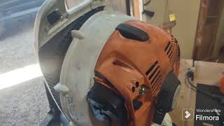 Stihl BR350 Backfires out the carburetor. Can we fix it Part 3 by ulitepilot aka Zombie Dave 54 views 1 day ago 7 minutes, 42 seconds