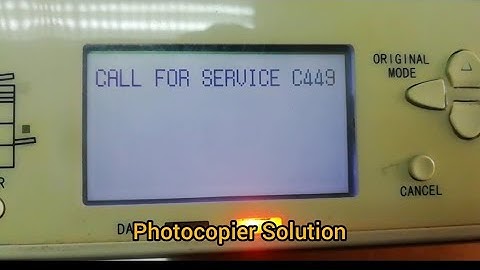 Call for service C449 Toshiba estudio photocopier