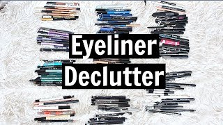 Makeup Declutter: Eyeliners! 150 Eyeliners!! | samantha jane