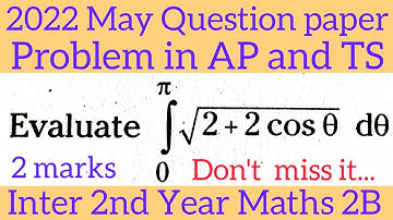 2nd Year Maths 2B||problem on definite in telugu@maths integrals@maths naresh eclass