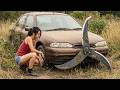 Restoring The Most DANGEROUS Abandoned Ford Monde 1996 Car Ever Found In The Jungle!