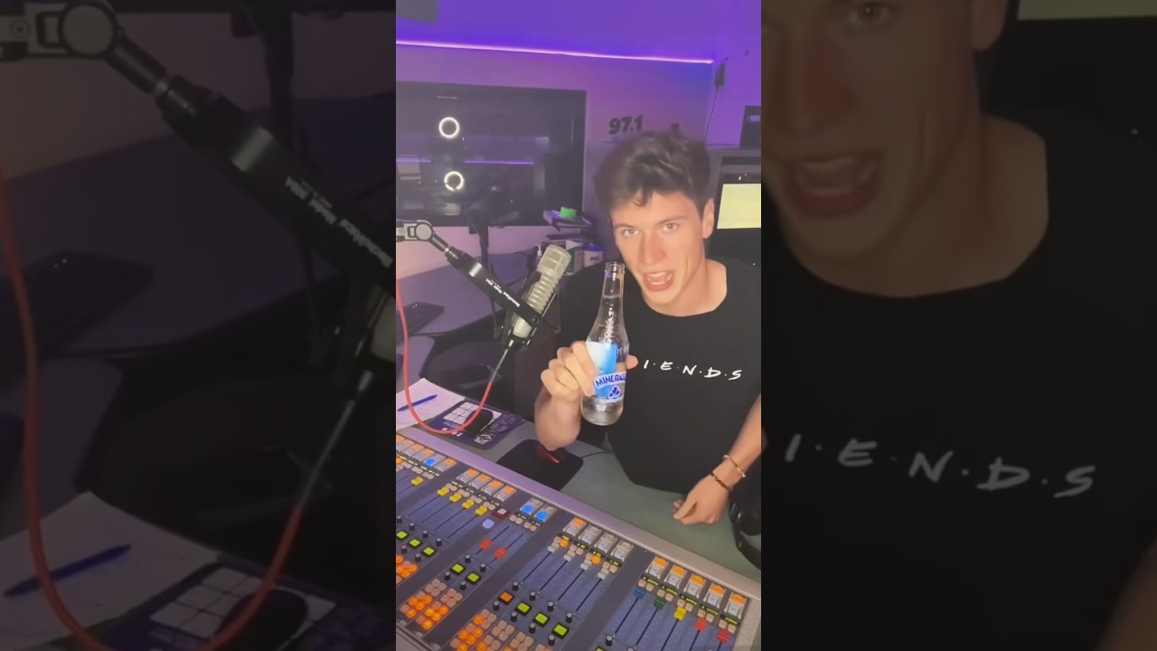 SPARKLING WATER CHALLENGE live on the radio 💦