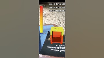 Using data from 3 sensors, AR and IoT visualization of Industrial furnace