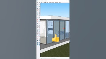 So Faster! Making a Glass Curtain Wall in SketchUp #shorts #sketchup