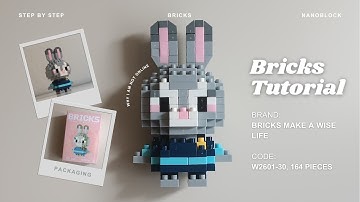 How to Build Judy Hopps Zootopia Building Blocks | Bricks Make a Wise Life 030 Tutorial
