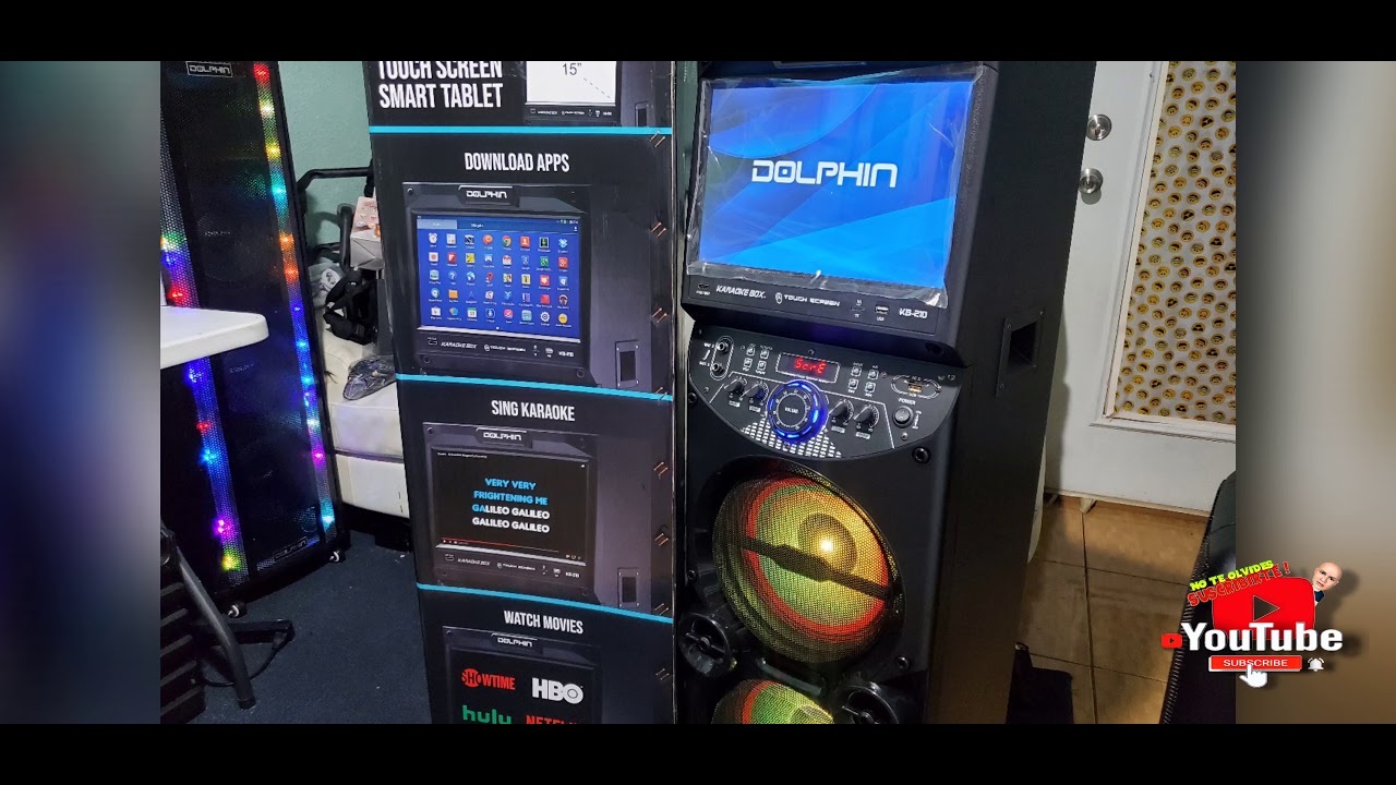Review Karaoke speaker Dolphin kb210 pantalla 15" inch wifi touch
