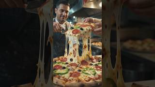 🍕 Giant Cheese Pizza Making! 🤤🔥