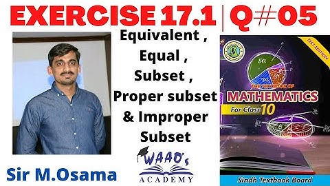 Exercise # 17.1 | Q#5 | 10th math