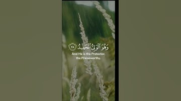 وَهُوَ ٱلَّذِي يُنَزِّلُ ٱلۡغَيۡثَ مِنۢ بَعۡدِ مَا قَنَطُواْ وَيَنشُرُ رَحۡمَتَهُۥۚ | سورة الشورى
