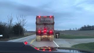 Rumpke Mack LEU Heil Python collecting trash