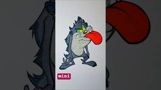 The Looney Lines ✍️ ASMR Coloring Taz's UNIQUE Cartoon Design Soothing & Emotional Focus
