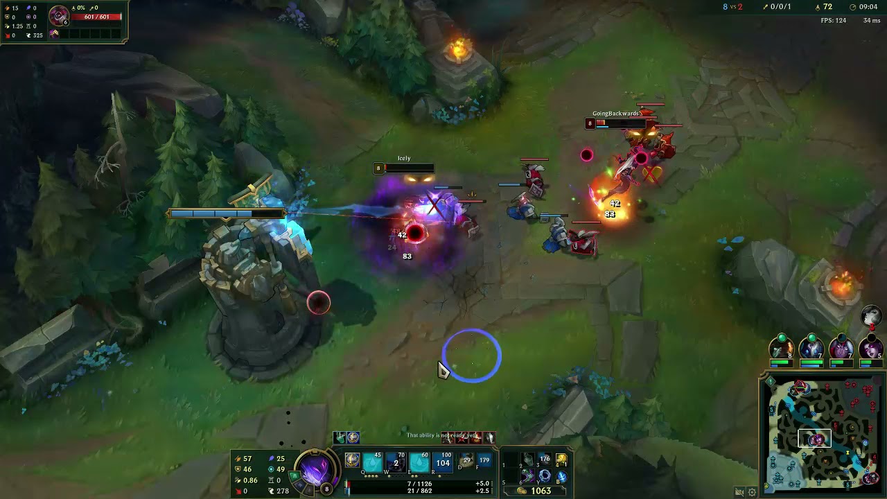 {Orianna}+Kindred vs [Syndra]+Kayn (Stage 4)